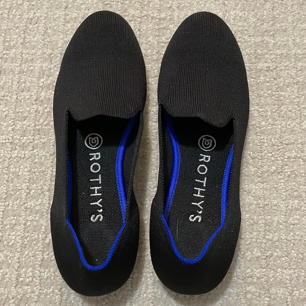 Rothy’s black loafers size 7